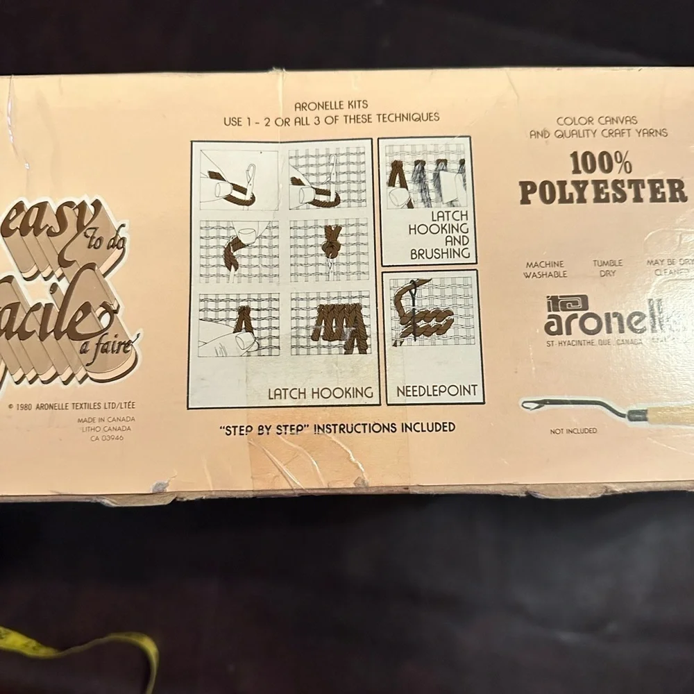 Vintage Mrs. Claus latch hook kit